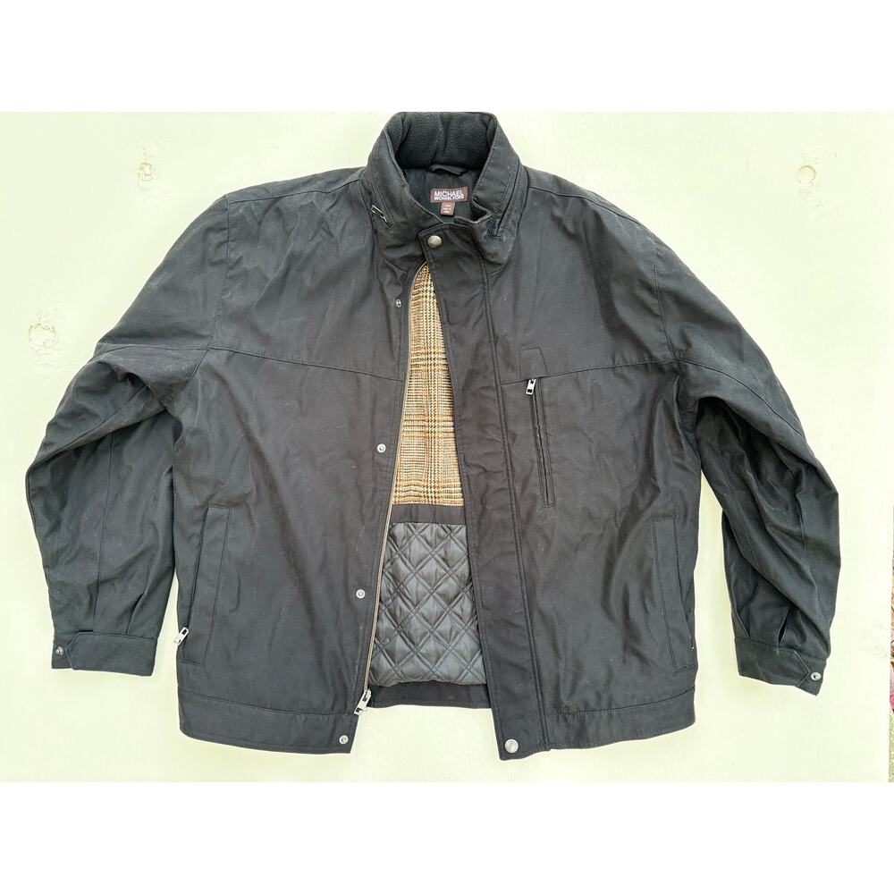 "Micheal Khors jacket mens medium black soft shelljacket"